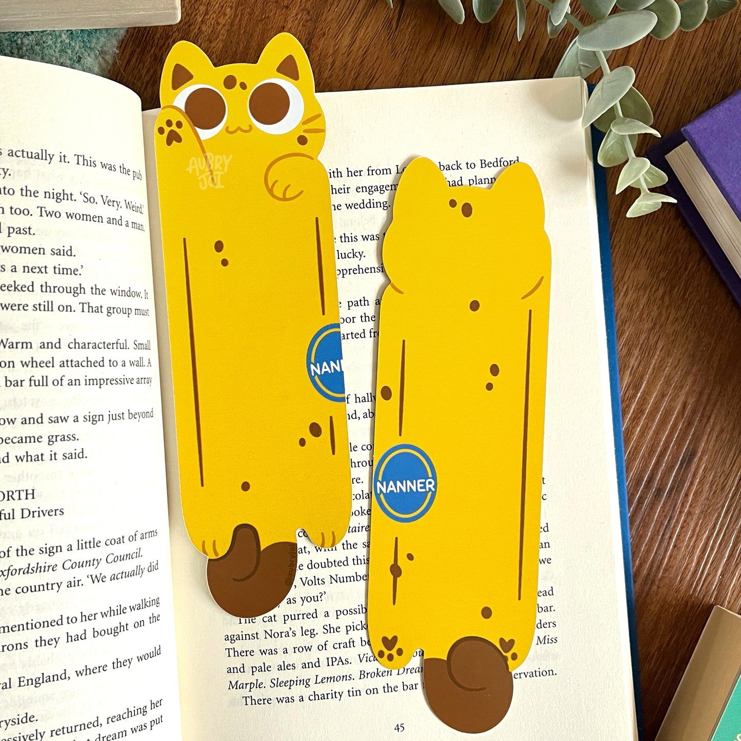 Long Cats Diecut Bookmarks