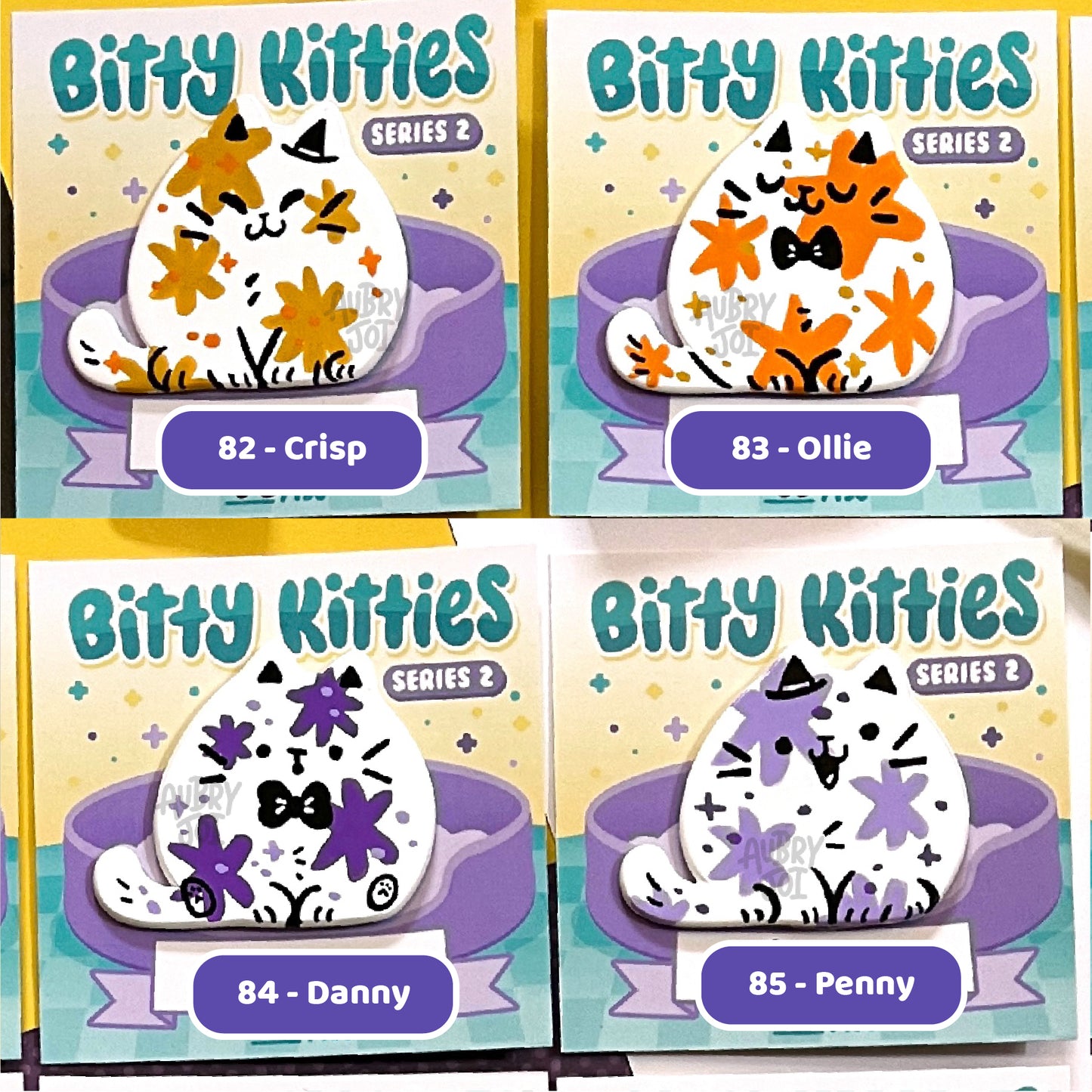 Bitty Kitties - Painted Enamel Pins (Early Access)