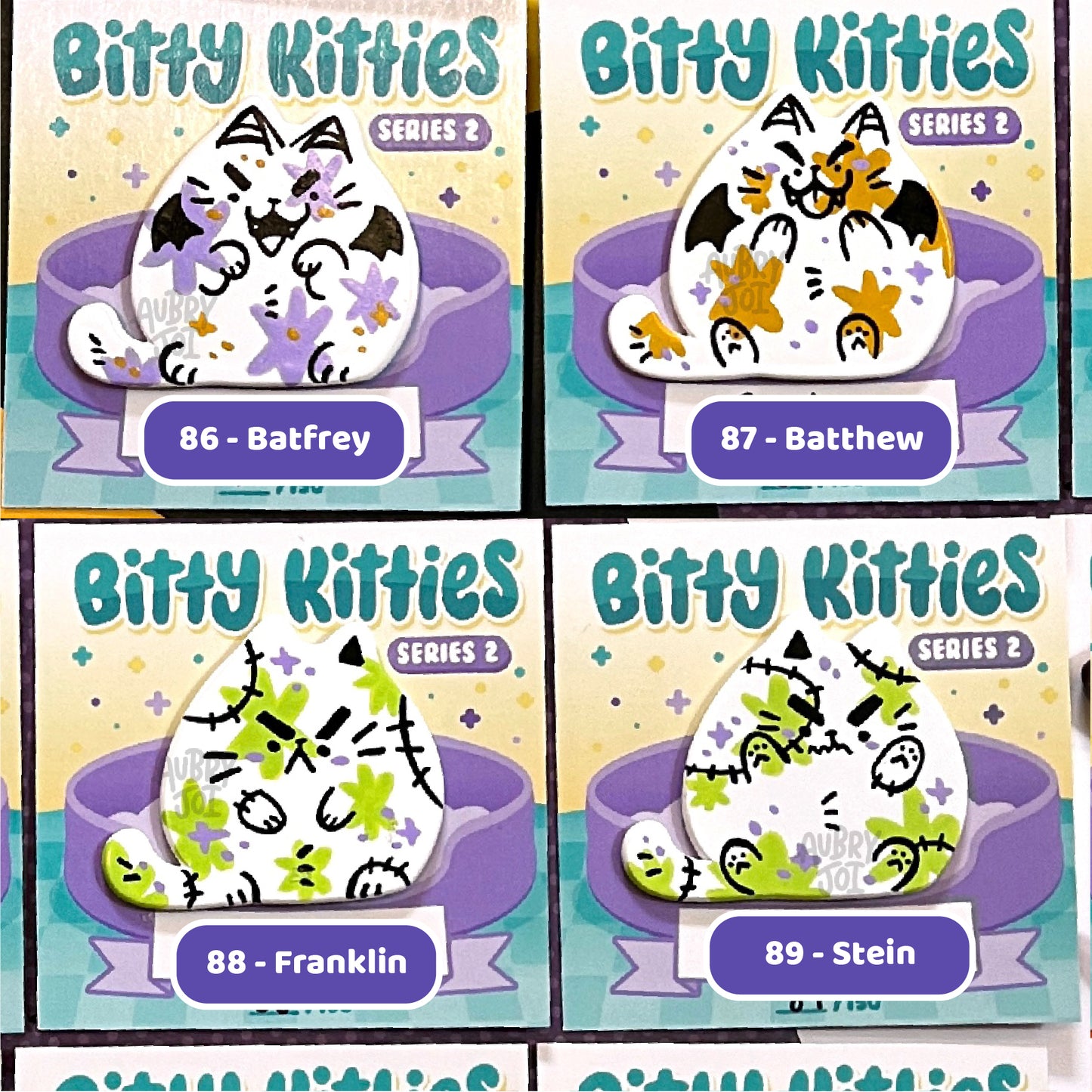 Bitty Kitties - Painted Enamel Pins (Early Access)
