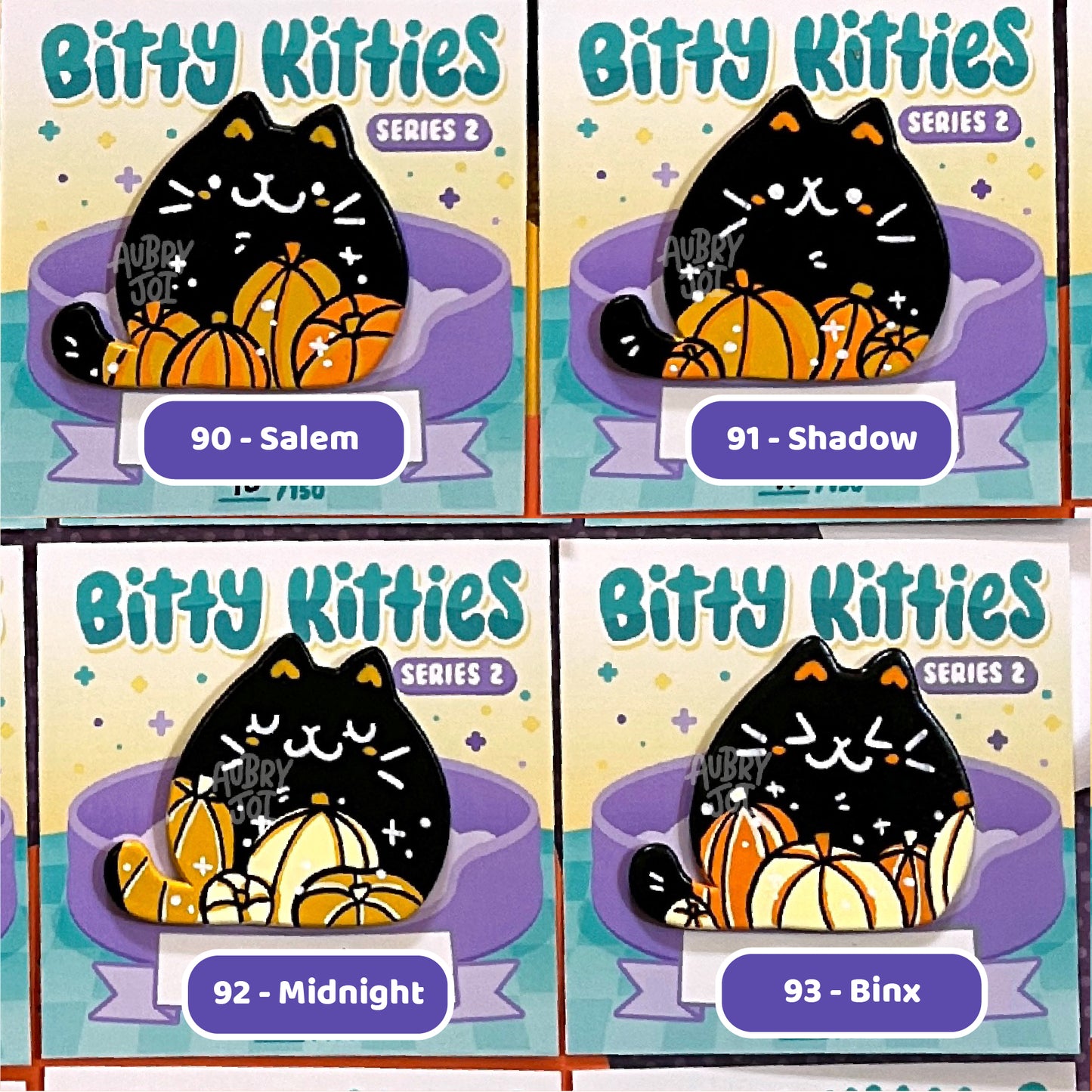Bitty Kitties - Painted Enamel Pins (Early Access)