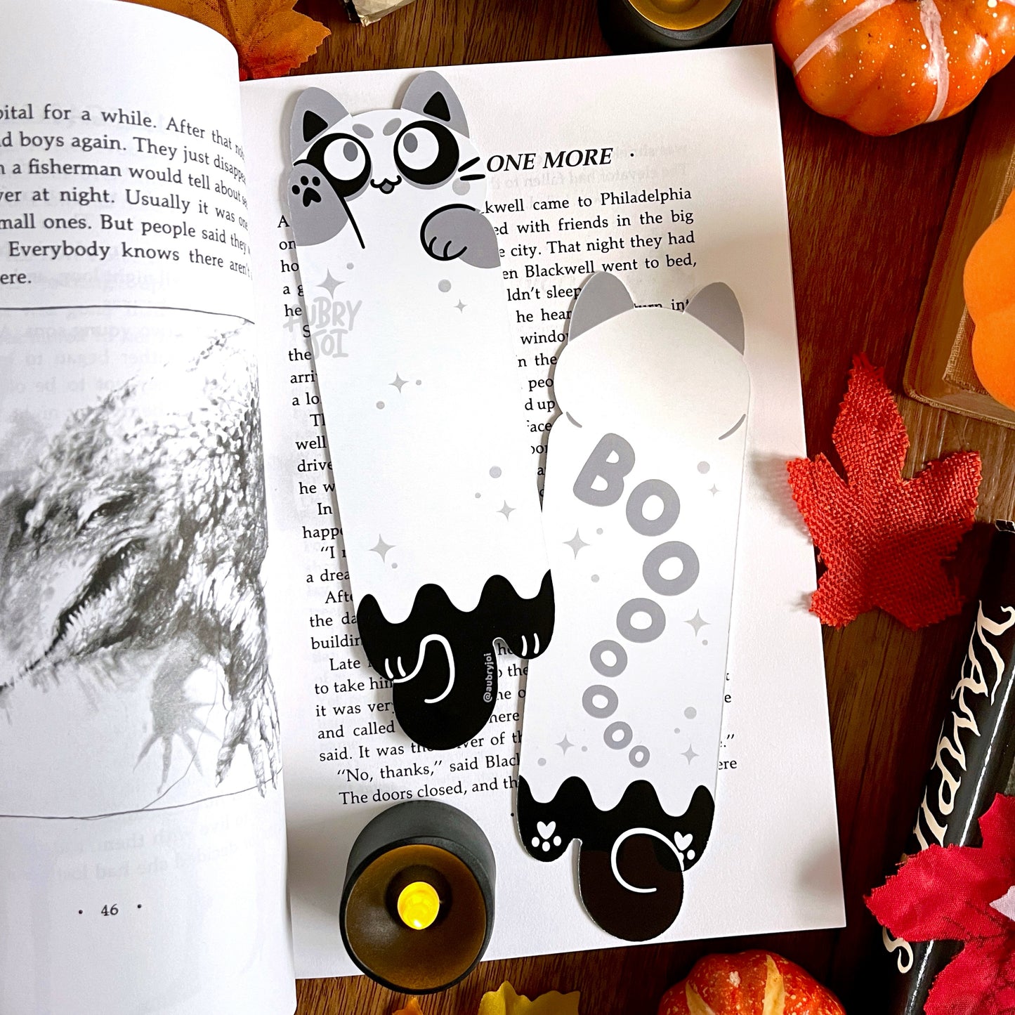 Halloween Long Cats Diecut Bookmarks