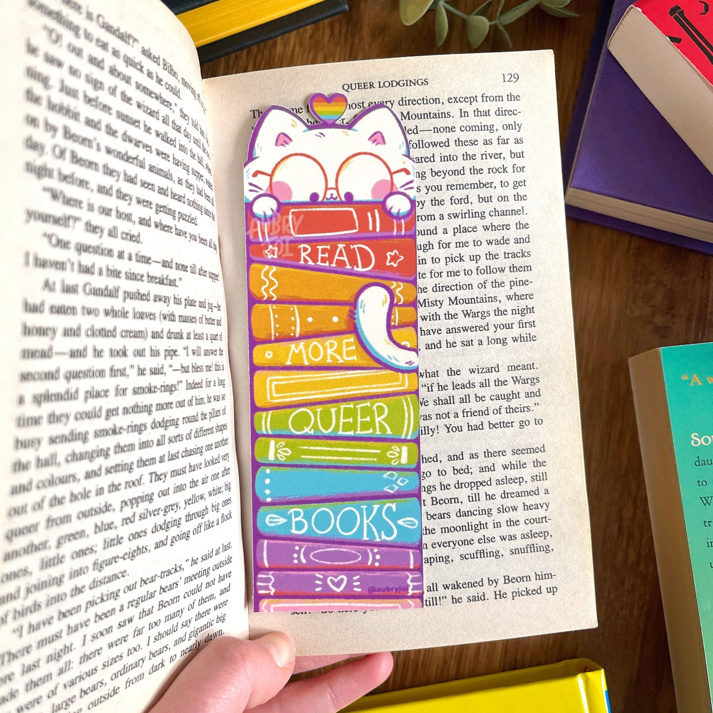Read Queer Books Diecut Bookmark