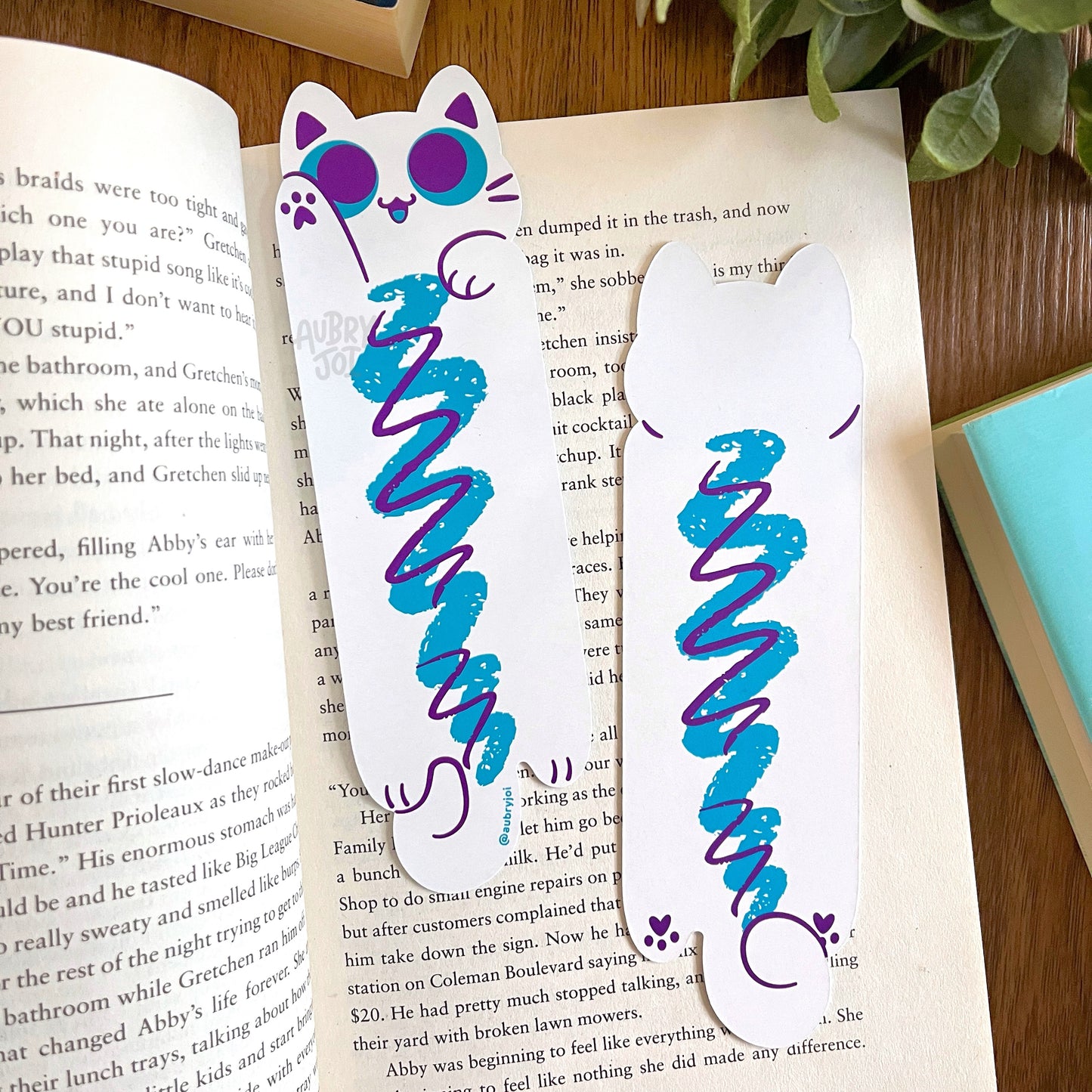 Long Cats Diecut Bookmarks