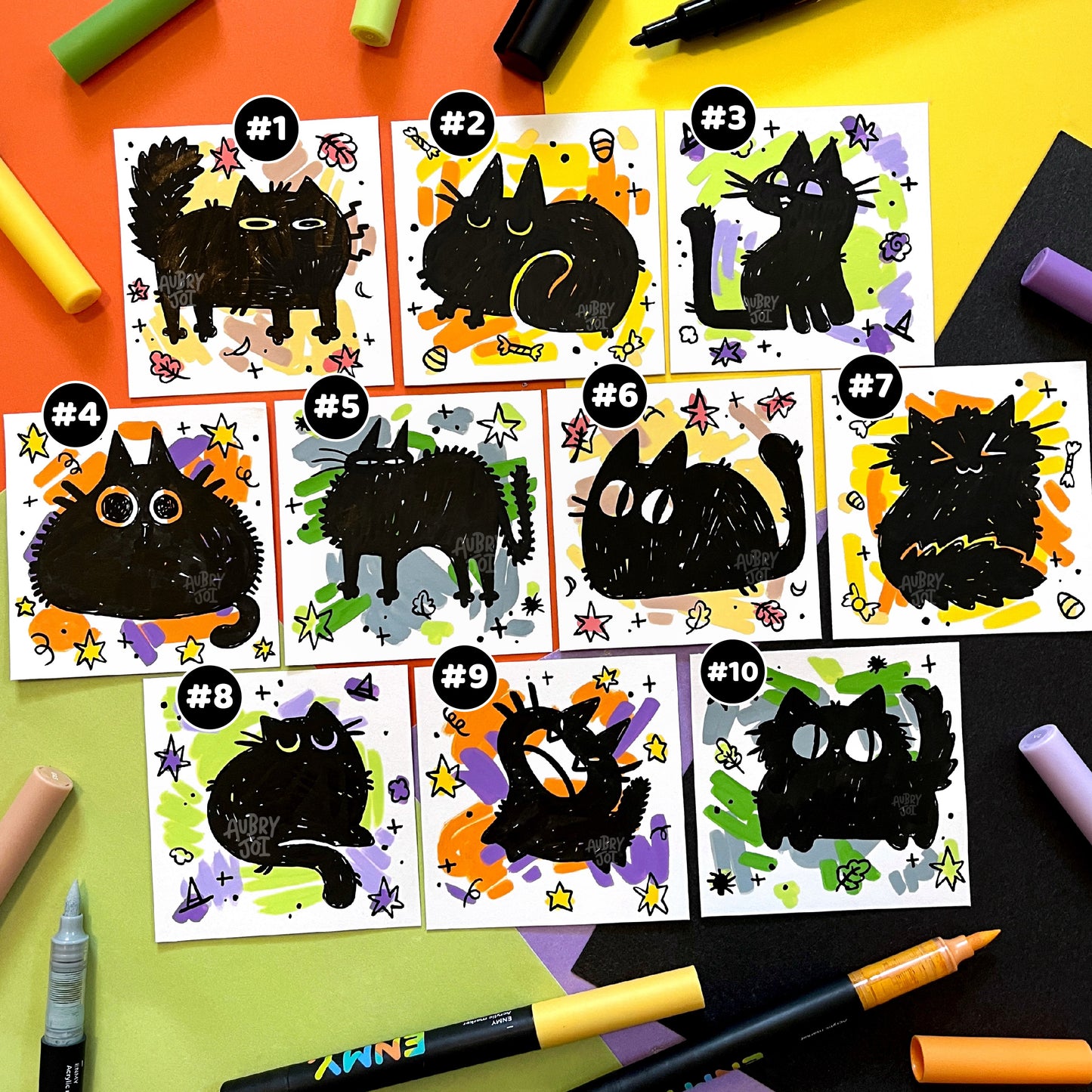 Scribble Void Cats - Original Illustrations