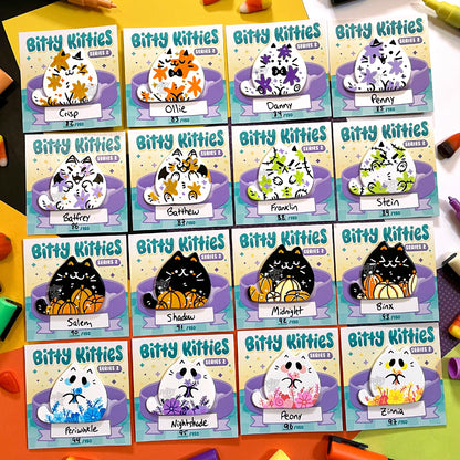 Bitty Kitties - Painted Enamel Pins (Early Access)
