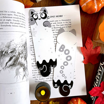 Halloween Long Cats Diecut Bookmarks