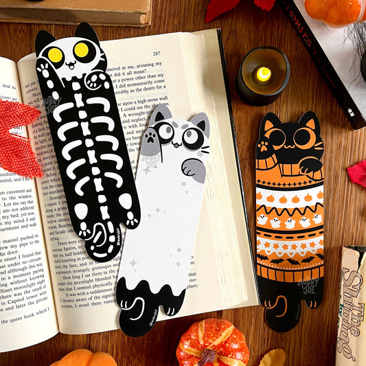 Halloween Long Cats Diecut Bookmarks