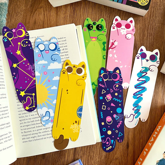 Long Cats Diecut Bookmarks