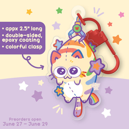 **PREORDER** - Colorful Crane Game Cats Keychains