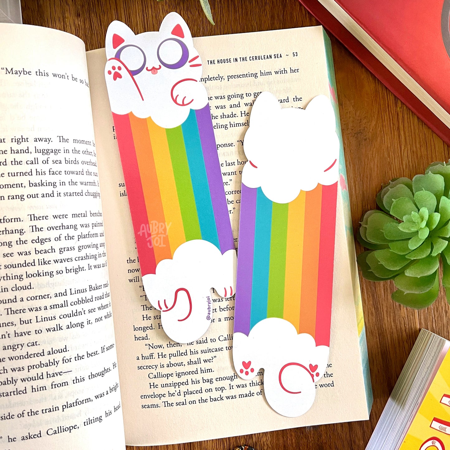 Long Cats Diecut Bookmarks